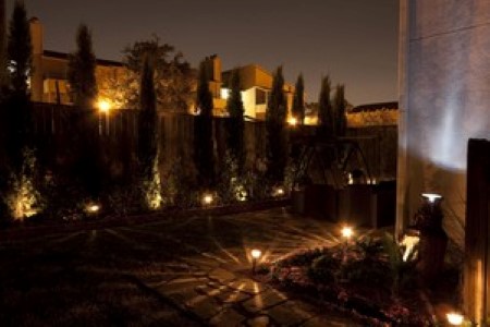 Party landscape lighting for outdoor fun